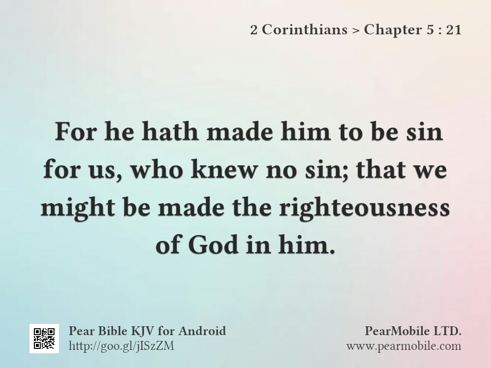 2 Corinthians, Chapter 5:21